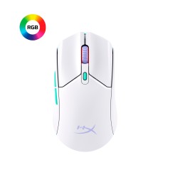 "HyperX Pulsefire Haste 2 - Premium Optical Wireless Gaming Mouse in White | Lightweight, Fast & Accurate Performance"